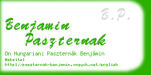 benjamin paszternak business card